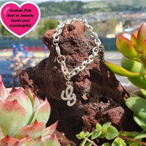 Girls Charm Bracelet Letter G for Gorgeous